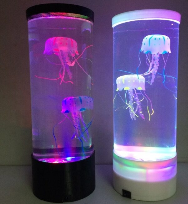 LED Jellyfish Aquarium Lamp Night Light USB Powered 30 2591032438024