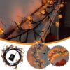 Halloween LED Willow Vine String Light Cool Cartoon Bat Pumpkin Decoration For Indoor Outdoor Party House Decor - Image 7