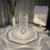 Nordic Crystal Lamp USB Table Lamps Bedroom Touch Dimming Atmosphere Diamond Night Light Rose Projector Lamp Decor - Image 4