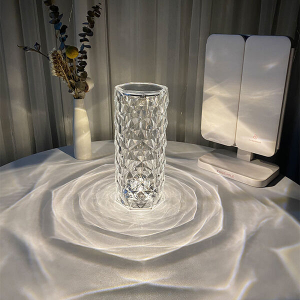Nordic Crystal Lamp USB Table Lamps Bedroom Touch Dimming Atmosphere Diamond Night Light Rose Projector Lamp Decor 24 86c1e194 4a67 4476 9ef4 32bb393ad2cf 1