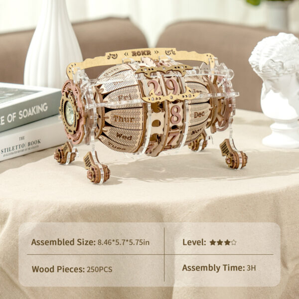 Robotime ROKR Zodiac Wall Clock 3D Wooden Puzzle 9 030aed64 ddba 48f0 a829 0e662eed6743