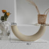 Simplicity Ceramic Vase Dry Flower Arrangement Home Decoration Ornament Living Room Display Art Vases - Image 2