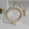 Simplicity Ceramic Vase Dry Flower Arrangement Home Decoration Ornament Living Room Display Art Vases - Image 7