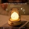 Retro Small Night Lamp Bedroom Mini Desktop LED Cute Night Lamp Creative USB Rechargeable Portable Cartoon Table Lamp For Coffee Bar Hotel Bedroom Home Decor - Image 10