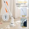 Electric Scrubber Cleaning Wall Long Handle Elbow Telescopic Multifunction Cleaning Brush - Image 5