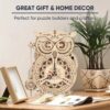Robotime Rokr Creative DIY Toys 3D Owl Wooden Clock Building Block Kits For Children Christmas Gifts Home Decoration LK503 - Image 3
