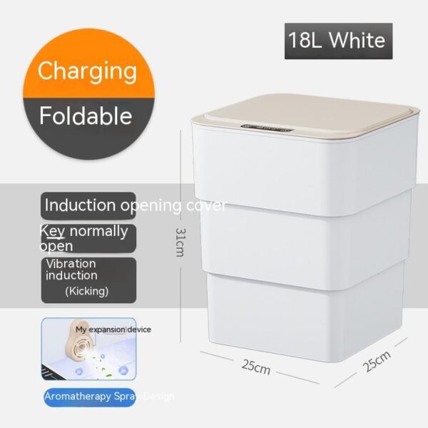 Smart Sensor Trash Bin with Lid for Bedroom, Kitchen, and Car 6 548dbca9 ebe2 41bb 9a38 b795b0359da5 trans