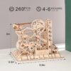 3D DIY Wooden Puzzle Roller Coaster Children's Toys - Image 4