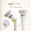 Electric Scrubber Cleaning Wall Long Handle Elbow Telescopic Multifunction Cleaning Brush - Image 10