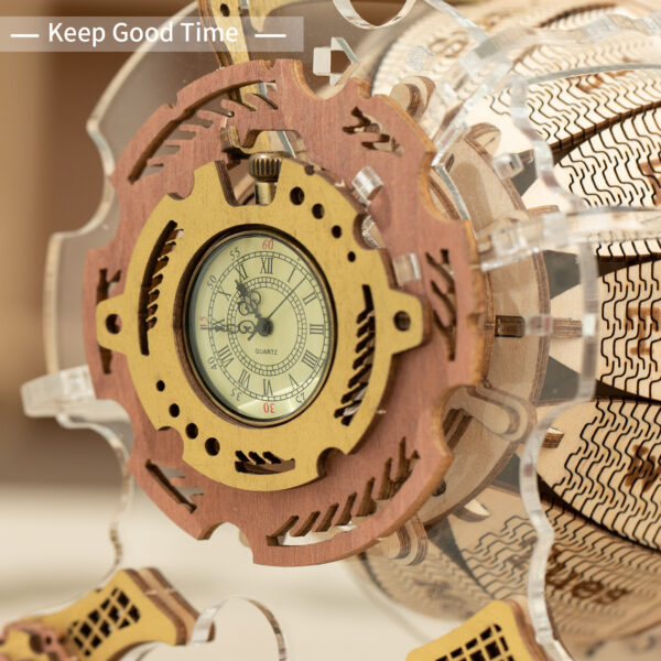 Robotime ROKR Zodiac Wall Clock 3D Wooden Puzzle 10 a69b4077 11d7 4fcd ab95 612b096e4e55