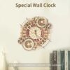 Robotime ROKR Zodiac Wall Clock 3D Wooden Puzzle Model Assembly Toys Gifts for Children Kids Teens LC601 Support Dropshipping - Image 2