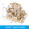 3D DIY Wooden Puzzle Roller Coaster Children's Toys - Image 8