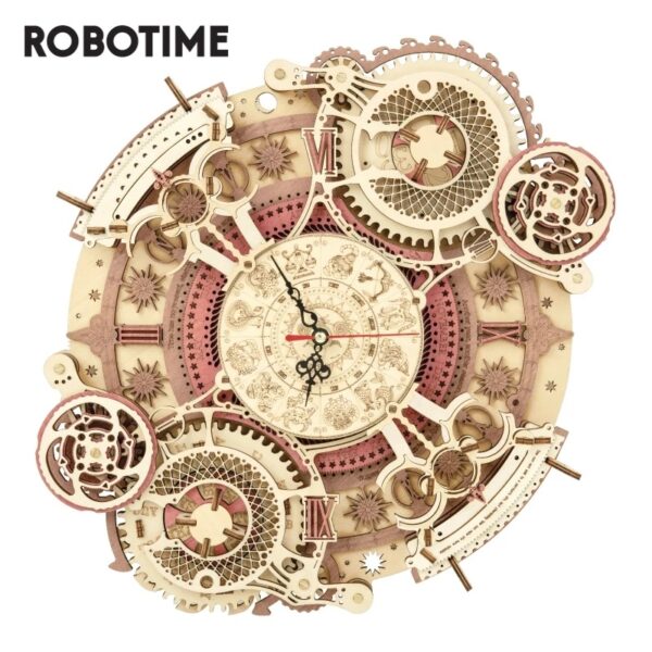 Robotime ROKR Zodiac Wall Clock 3D Wooden Puzzle 5 ebcb55a3 bf37 4793 b2ef 5851365665bb