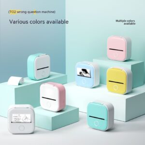 Portable Mini Thermal Label & Photo Printer with Bluetooth