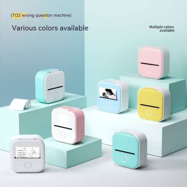 Portable Mini Thermal Label & Photo Printer with Bluetooth