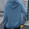 Butterfly Self-printed Drawstring Sweatshirt Female - Image 2