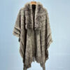 Loose Fashion Versatile Big Fur Collar Knitwear Shawl - Image 3