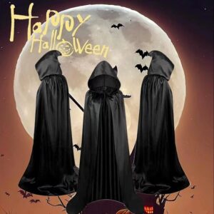 Kids Halloween Wizard Cloak Costume with Hood