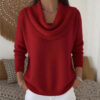 Autumn And Winter New Solid Color Long-sleeved Sweater - Image 4