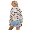 New Style Clothing Knitted Color Matching Women's Button Commuter Coat - Image 4