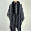 Loose Fashion Versatile Big Fur Collar Knitwear Shawl - Image 4