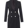Autumn And Winter Wool Temperament Waist-controlled Long Sleeve Suit Skirt - Image 5