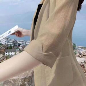 Women's Thin Linen Suit Jacket