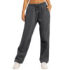 Women's Solid Color Casual Loose Fleece-lined Trousers - Image 4