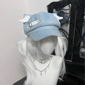 Cat Ears Beret Children Sweet Cool Soft Cutie Cute