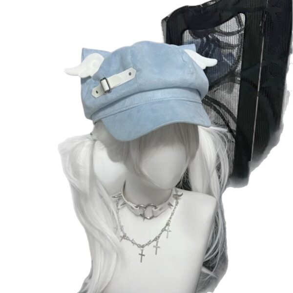 Cat Ears Beret Children Sweet Cool Soft Cutie Cute 5 O1CN01s7K7lE1bsfd5l7lBC 2206529943521 0 cib