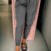 Black Elastic High Waist Pocketed Cargo Jogger Pants - Image 2