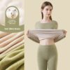 Cashmere Silk Warm Suit Women's Thickened Long Johns Slim Bottoming - Image 6