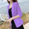Casual Cotton And Linen Small Tailored Suit Top - Image 10
