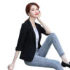 Casual Cotton And Linen Small Tailored Suit Top - Image 5