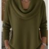 Autumn And Winter New Solid Color Long-sleeved Sweater - Image 2
