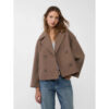 Ins Double-breasted Lapel Blazer Jacket Fashion Loose Woolen Short Coat Elegant Commuting Women's Clothing - Image 4