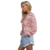New Style Clothing Knitted Color Matching Women's Button Commuter Coat - Image 3
