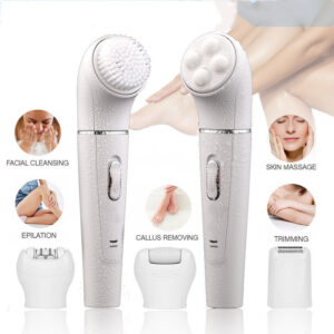 5-in-1 Professional Face & Body Grooming Kit - Waterproof & Rechargeable